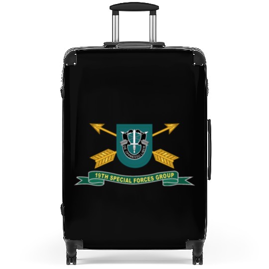 Army 19th Special Forces Group Flash w Br Ribbon Suitcases