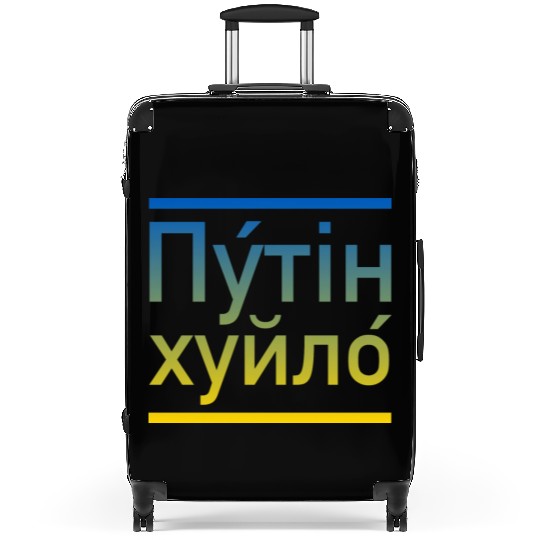 Putin khuylo ukraine colors Suitcases