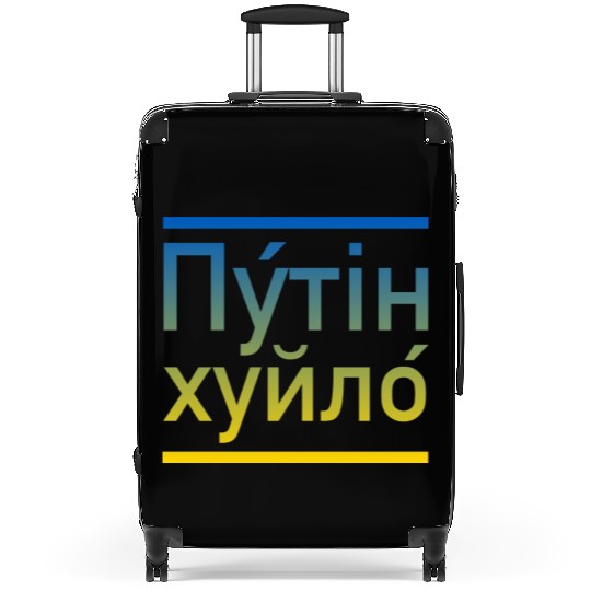 Putin khuylo ukraine colors Suitcases
