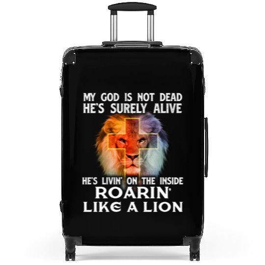 My God Is Not Dead Christian Religious Bible Suitcases
