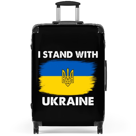 I Stand with Ukraine Ukraine Flag Suitcases