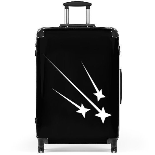 White Shooting Stars Suitcases