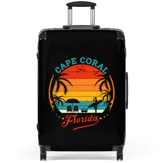 Cape Coral Est.1973 Vintage Florida summer Gift Suitcases