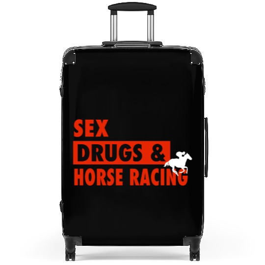 Funny Horse Racing Present Idea Suitcases