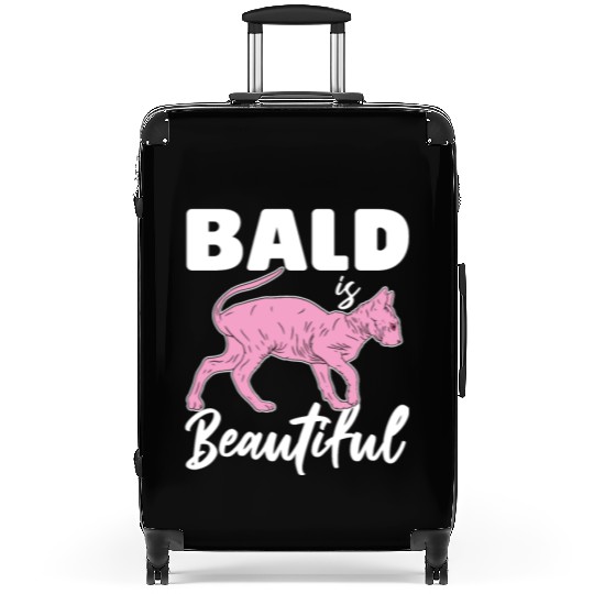 Bald Is Beautiful Sphynx Cat Hair less Sphynx Suitcases