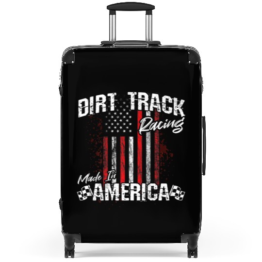 Dirt Track Racing Made In America Suitcases