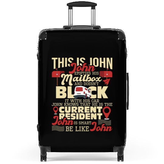 Be Like John Postal Worker Mailman Postman Mail Suitcases