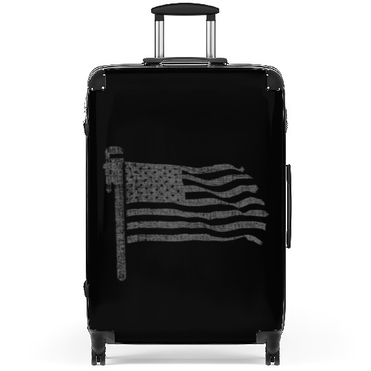 Patriotic Plumber US Flag Plumbing Handyman Pipe Suitcases