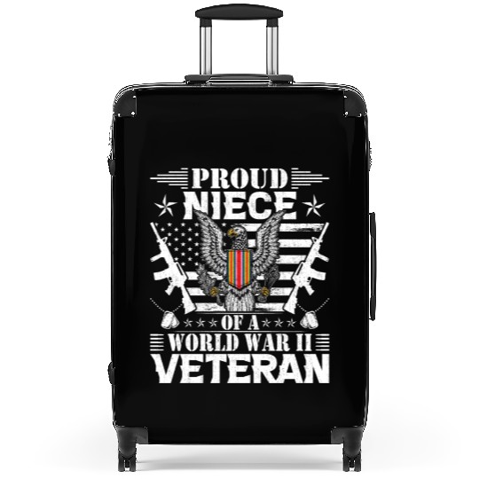 Proud Niece of a World War Il Veteran Suitcases