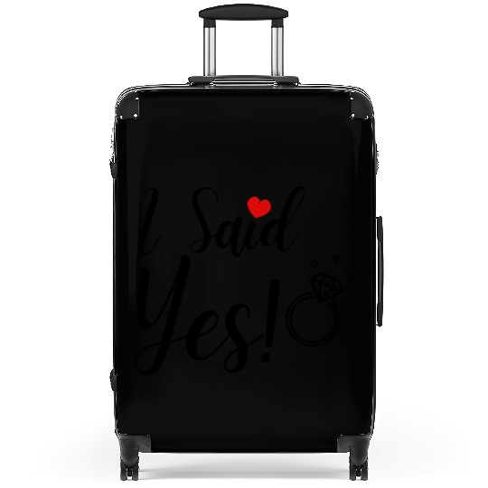 I Said Yes Engagement Suitcases