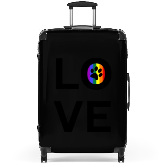 Cat Paw Love LGBT Pride Rainbow Flag Suitcases