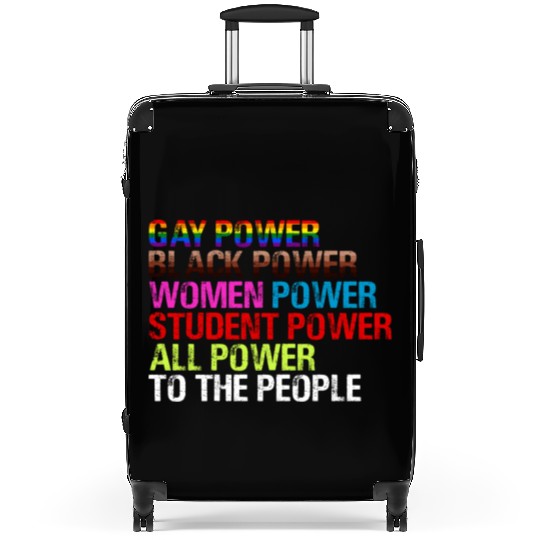 Gay Power Black Power Women Power LGBTQ Gay Pride Suitcases