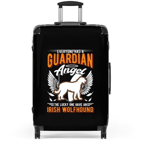 Irish Wolfhound Guardian Angel Suitcases