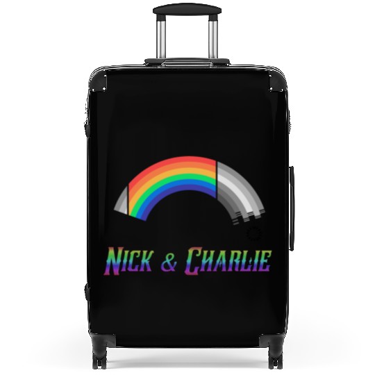 Heartstopper Rainbow LBGTQIA+ Nick and Charlie Suitcases