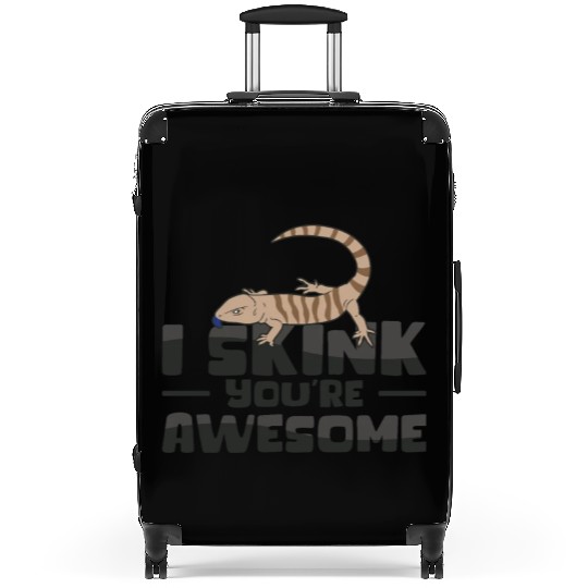 Herpetology Skink Lizard Wildlife Reptile Suitcases