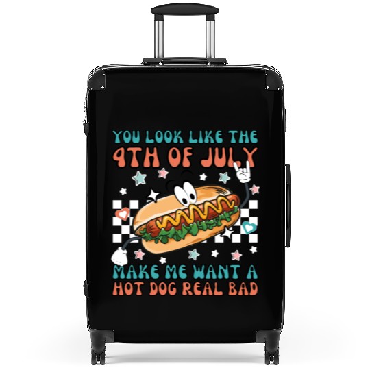 Makes Me Want A Hot Dog Real Bad, 4th July Suitcases