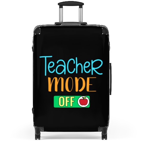 Teacher Mode Off Tie Dye Leopard Last Day Suitcases