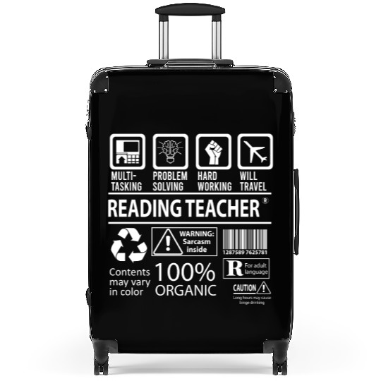 Reading Teacher Suitcases - Multitasking Job Gift It