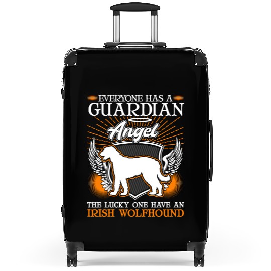 Irish Wolfhound Guardian Angel Suitcases