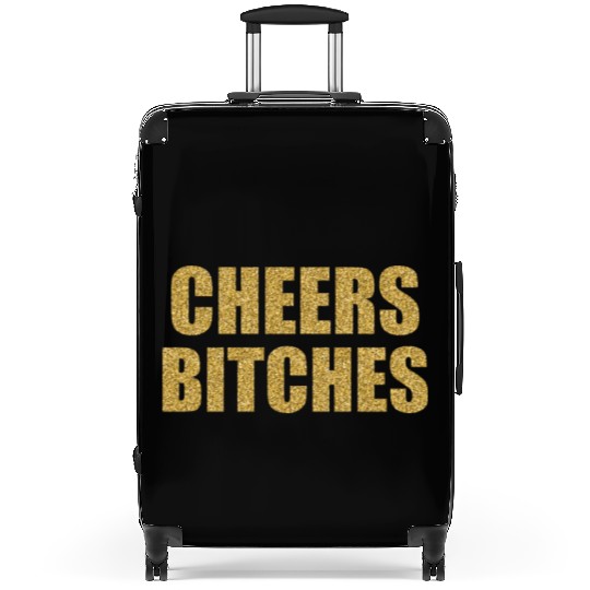 Cheers Bitches Glitter New Year 2020 Holidays Gift Suitcases