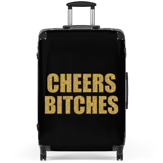 Cheers Bitches Glitter New Year 2020 Holidays Gift Suitcases