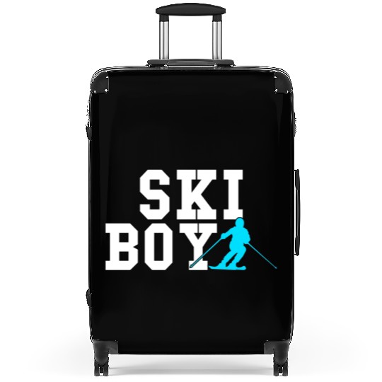 ski boy Suitcases