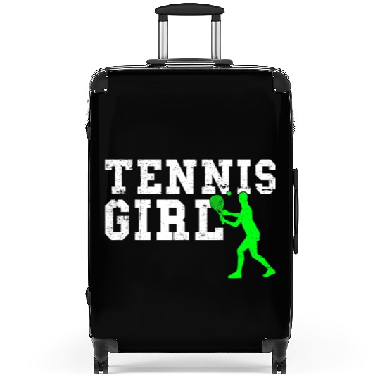 tennis girl Suitcases