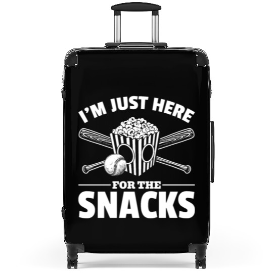 Popcorn Baseball Snack Food Lover Suitcases