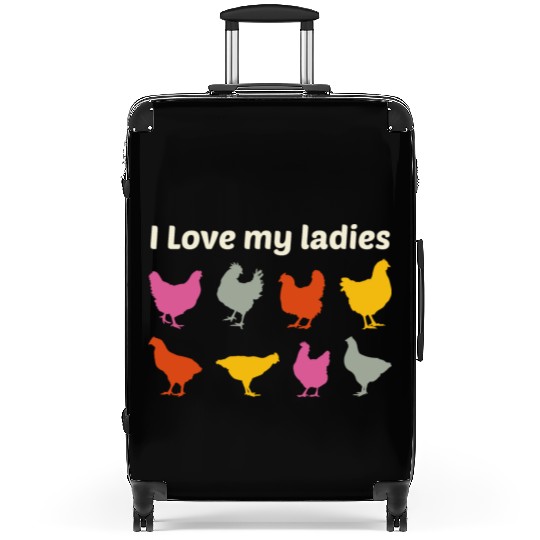 Chicken Lover Poultry Farmer Farming Farm Funny Suitcases