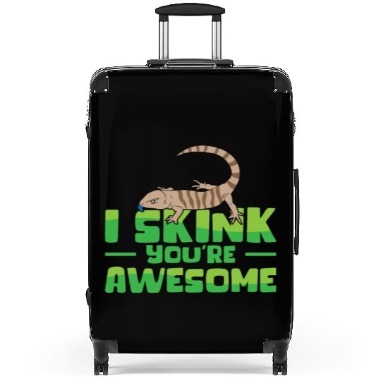 Herpetology Skink Lizard Wildlife Reptile Suitcases