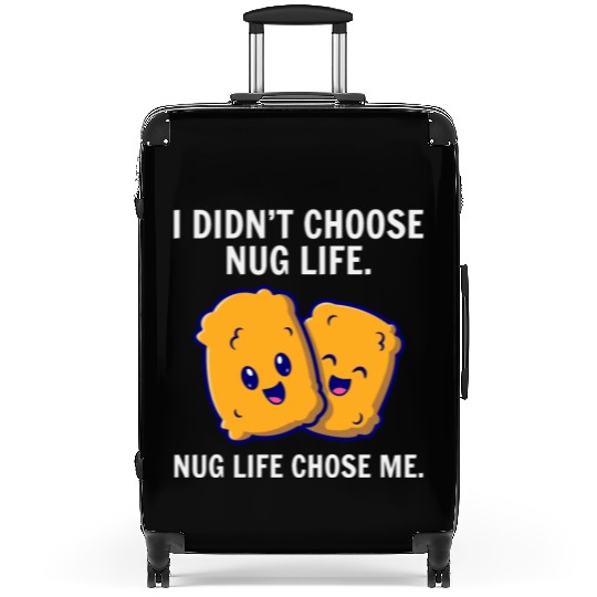 Chicken Nuggets Fast Food Funny Saying Suitcases