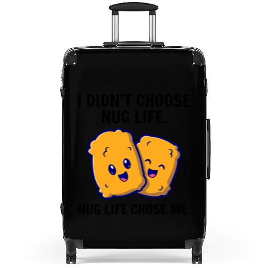 Chicken Nuggets Fast Food Funny Saying Suitcases