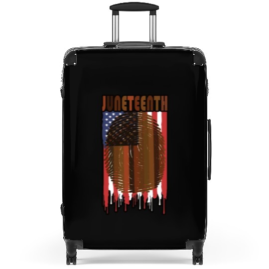 Juneteenth US Flag African American Graphic Suitcases