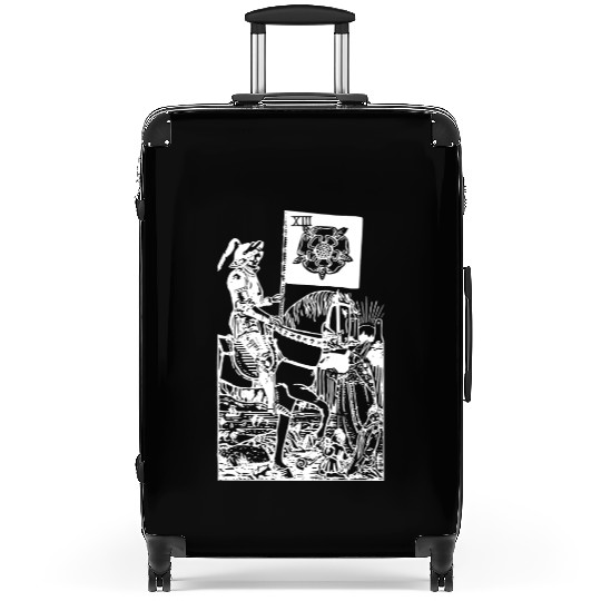 Death Tarot Card Xiii Occult Esoteric Dark Design Suitcases