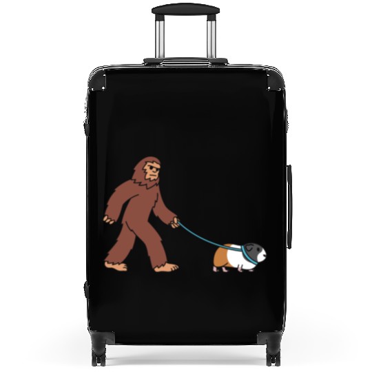 Bigfoot Sasquatch Walking Guinea Pig Suitcases