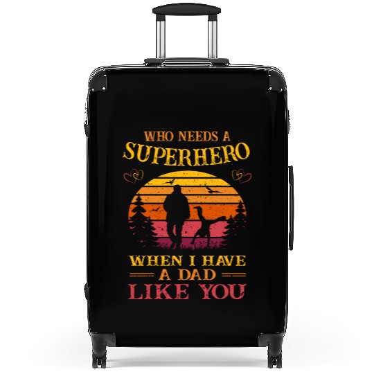 Superhero - A Dad Like You - Father's day - 2 Kids Suitcases
