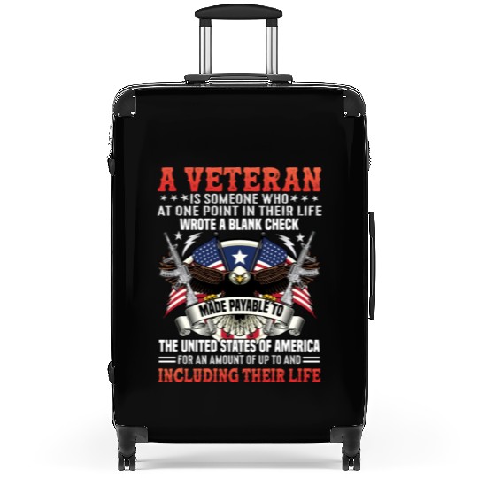 Veterans day celebration. Thank you veterans Suitcases