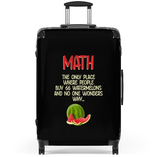 Math And Watermelons Mathematics Calculation Funny Suitcases