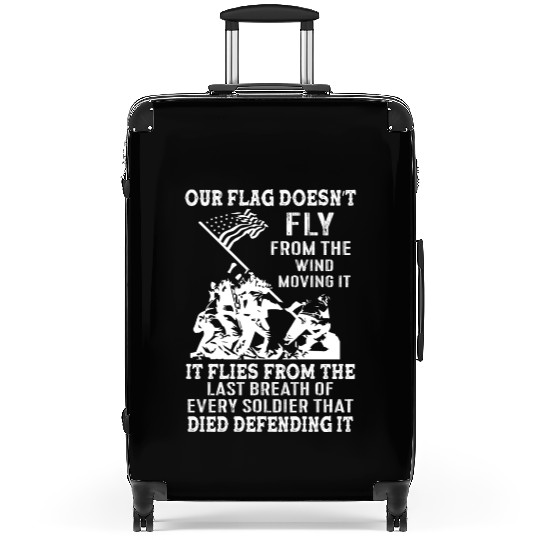 I love my country flag. Love USA. USA Veterans Suitcases