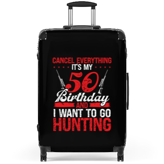50 Year Old Hunter 50th Birthday Idea for Hunting Suitcases