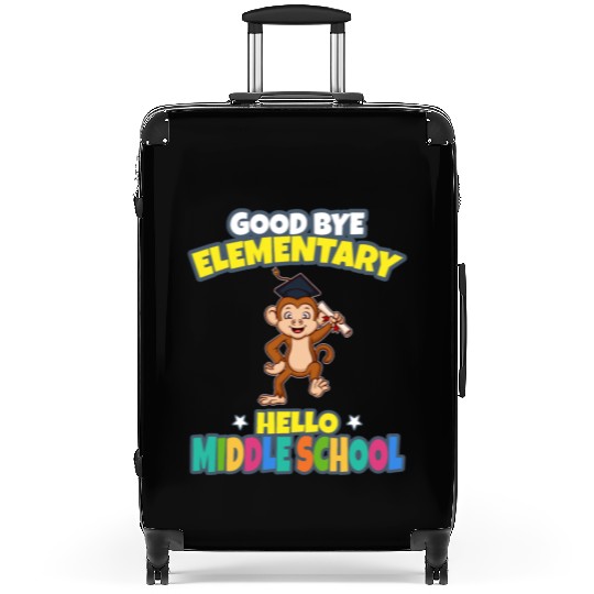 Good Bye Elementary Hello Middle School Graduation Suitcases