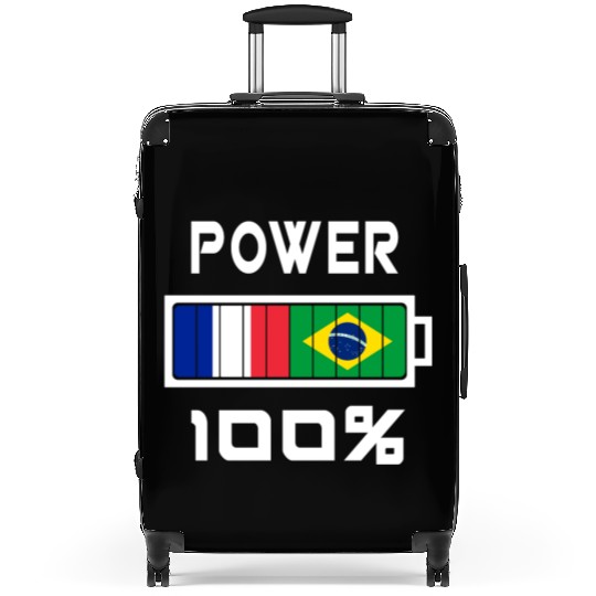 Brazil and France Power 100% Suitcases