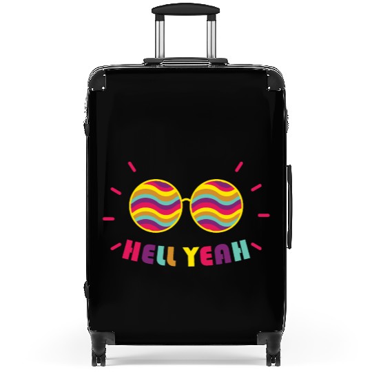 Pride Month - Hell Yeah - Rainbow Glasses Suitcases