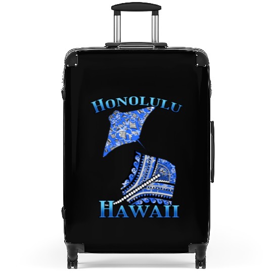 Honolulu Vacation Tribal Stingrays Suitcases