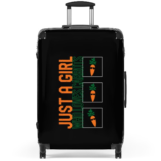 Carrot Vegetable Suitcases, Just A Girl Who Loves