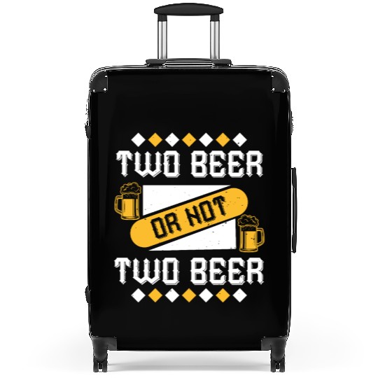 two beer or not two beer Suitcases