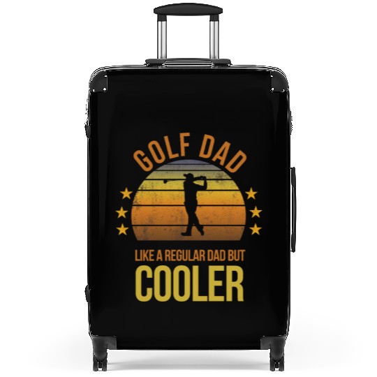 Funny Golf Dad Cool Golfing Golfer Fan Fathers Suitcases