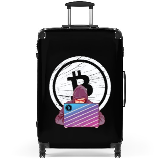 Funny Bitcoin Crypto Blockchain Btc Fun Lovers Suitcases