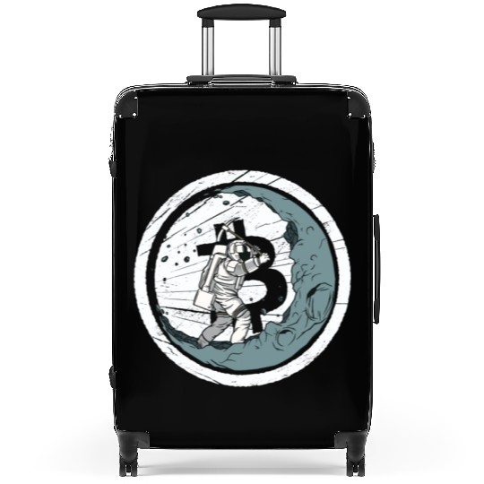 Funny Bitcoin Cryptocurrency Crypto Fun Lovers Suitcases