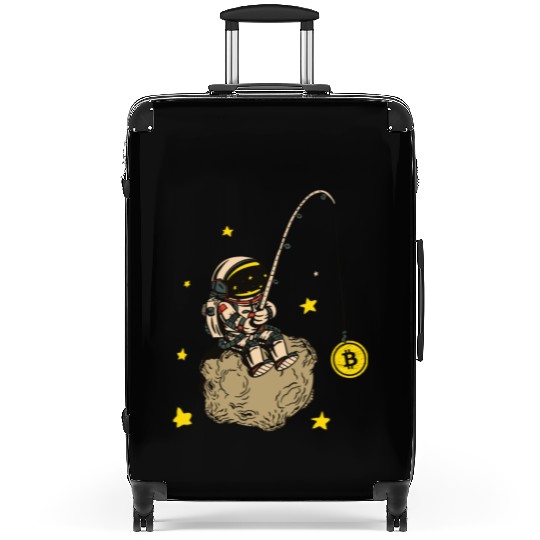 Funny Bitcoin Crypto Blockchain Btc Fun Lovers Suitcases